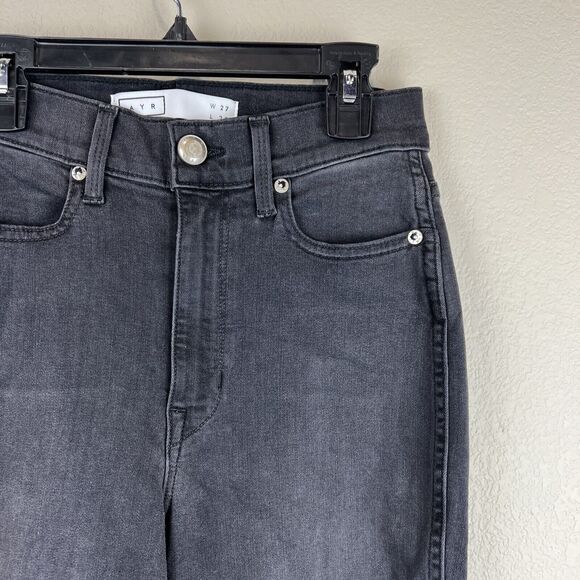 Ayr Jeans Women 27 The Riser Black Wash High Rise Skinny Jeans - Picture 3 of 15